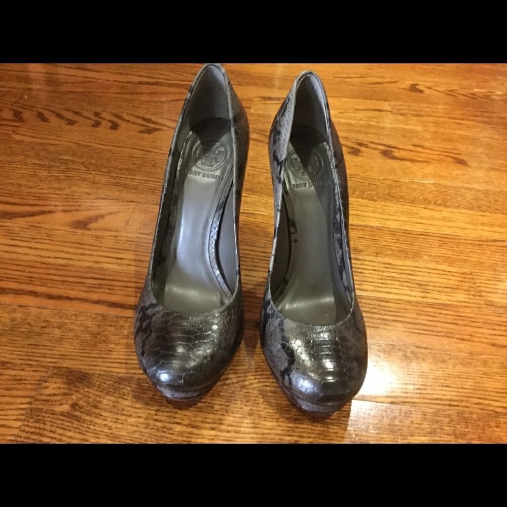 TORY BURCH Platform shoes. Heel Height 5.5 Inches